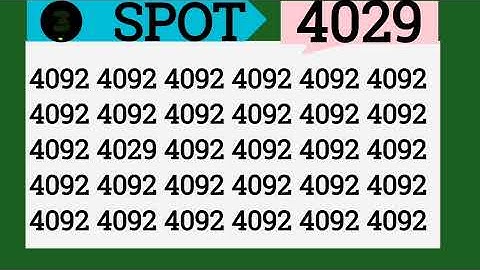 Hidden Number Puzzle That Will Blow Your Mind 🤯 | Spot 4029 ! #viral #eymath #iqtest #trending 