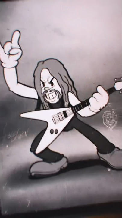 Drawing James Hetfield in 1930s rubberhose cartoon style #metallica #cuphead #drawingtutorial #metal