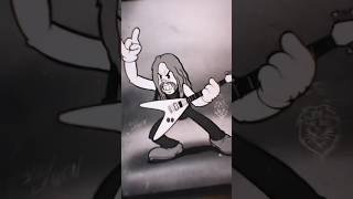 Drawing James Hetfield in 1930s rubberhose cartoon style #metallica #cuphead #drawingtutorial #metal