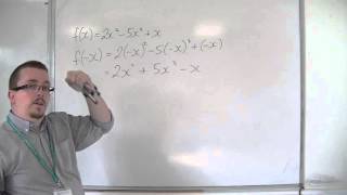 OCR MEI Core 3 2.10 An Example of a Function that is not Even or Odd