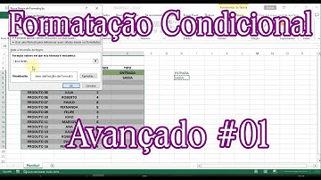 Curso de Excel FORMATAÇÃO CONDICIONAL AVANÇADO 01