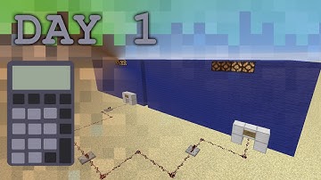 Building a Calculator in Minecraft : Day 1