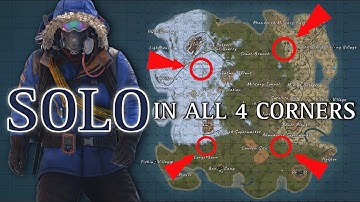 I Lived in All 4 Corners of the Map SOLO - Rust Console (Movie)