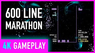 4K Tetris Effect 600 Line Marathon Mode On PC - Max Settings Gameplay