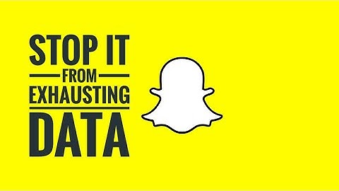 How to STOP Snapchat from Exhausting Data? | Save Battery Life | Android | Tips and Tricks
