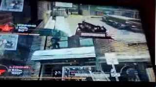 mw2 glitchs: split screen glitches on skidrow ( look at top screen )