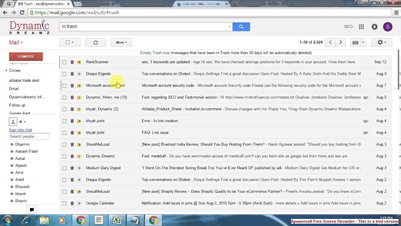 how to delete all gmail mails at once - YouTube