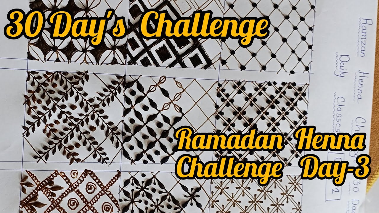 Ramadan💫 Henna Challenge Day- 3||Learn Trending Henna Girds|| Learn Mehandi By Asiya