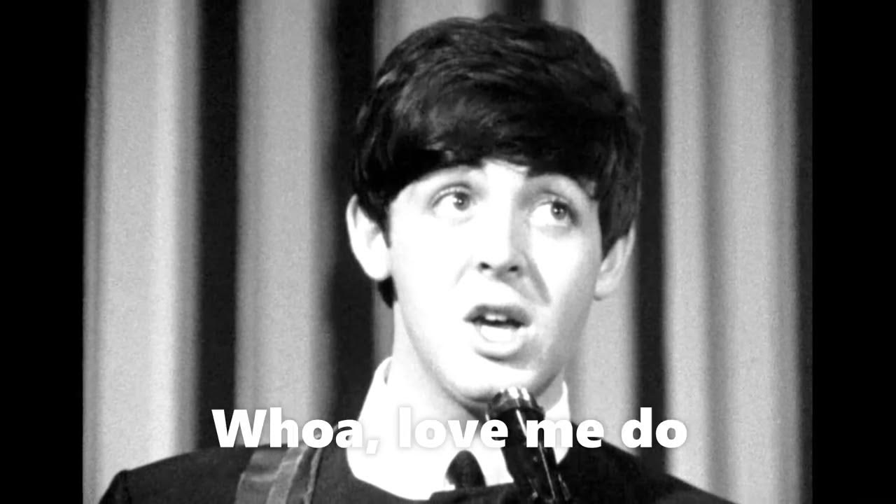 The Beatles Love Me Do Lyrics YouTube