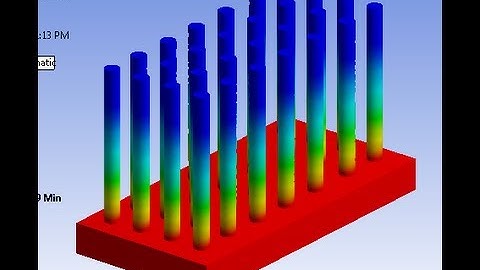 ANSYS: Thermal analysis of FINS (circular)