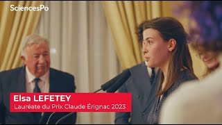 Elsa Letefey - Lauréate du Prix Claude Erignac 2023