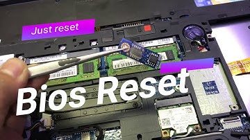 Reset Bios as reset battery dell latitude