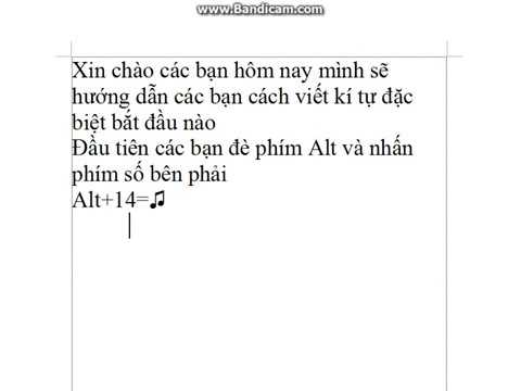 #1 ♫Hướng dẫn cách viết kí tự đặc biệt♂ Mới Nhất