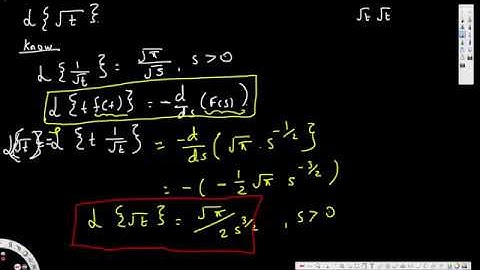 Laplace transform of sqrt(t), without using the gamma function