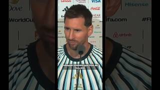 ⚽🏆 Lionel Messi le resta importancia a los récords. #shorts #trending #worldcup #viral #viralvideo