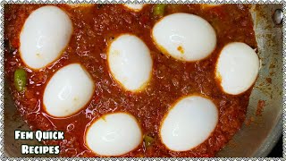 Quick Egg Fry - अंडा फ्राई | Juicy Masala Egg Fry-Ande Ka Nashta | Egg Recipes By Fem Quick Recipes