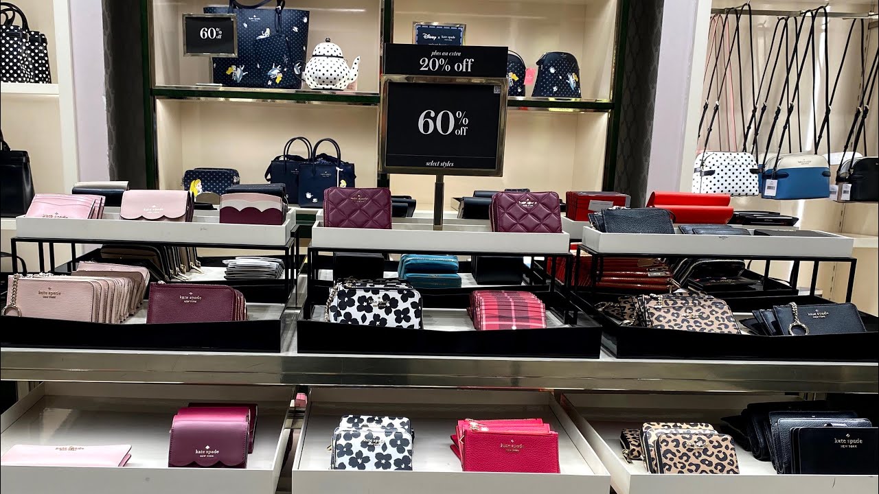 KATE SPADE OUTLET~70 & 60% OFF PLUS 20% OFF ~ BAG~WALLET~CLOTHES~SALE and  clearance~SHOP WITH ME - YouTube