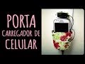 Porta Carregador de Celular com Frasco vazio de Shampoo