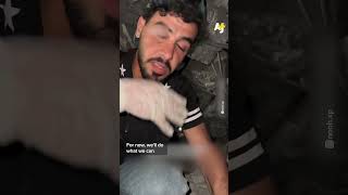 Dog Rescued Under Gaza’s Rubble