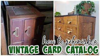 Refinished Card Catalog with Natural Quartersawn Oak Wood by Refresh Living 420 views 1 year ago 1 minute, 58 seconds