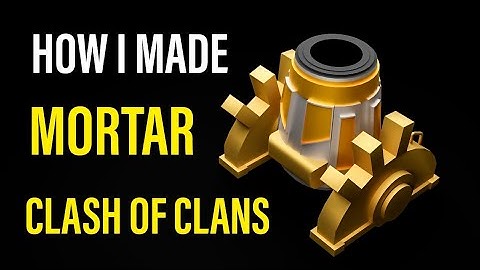 Mortar Clash of Clans modelling in Blender Tutorial