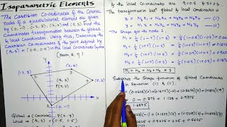Isoparametric Quadratic elements in Finite Element Method | Isoparametric FEA formulation