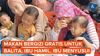 Hari Pertama MBG untuk Balita, Ibu Hamil dan Ibu Menyusui