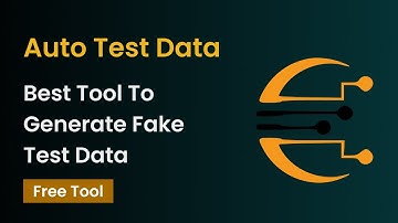 Best Tool To Generate Test Data - #AutoTestData | No Installation, No Code Writing | FREE