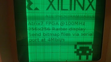 Oscilloscope displaying images using FPGA
