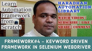 Framework#4 - Keyword Driven Framework in Selenium WebDriver