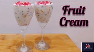 Fruit cream recipe | how to make fruit cream at home