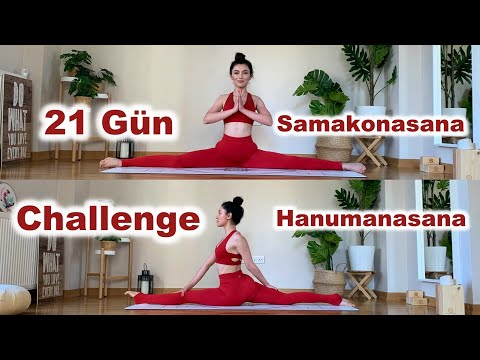 21 Gün Hanumanasana § Samakonasana Challenge! | Full Bacak Açmaya Giden Yol | Ayşe Kaya İle Yoga