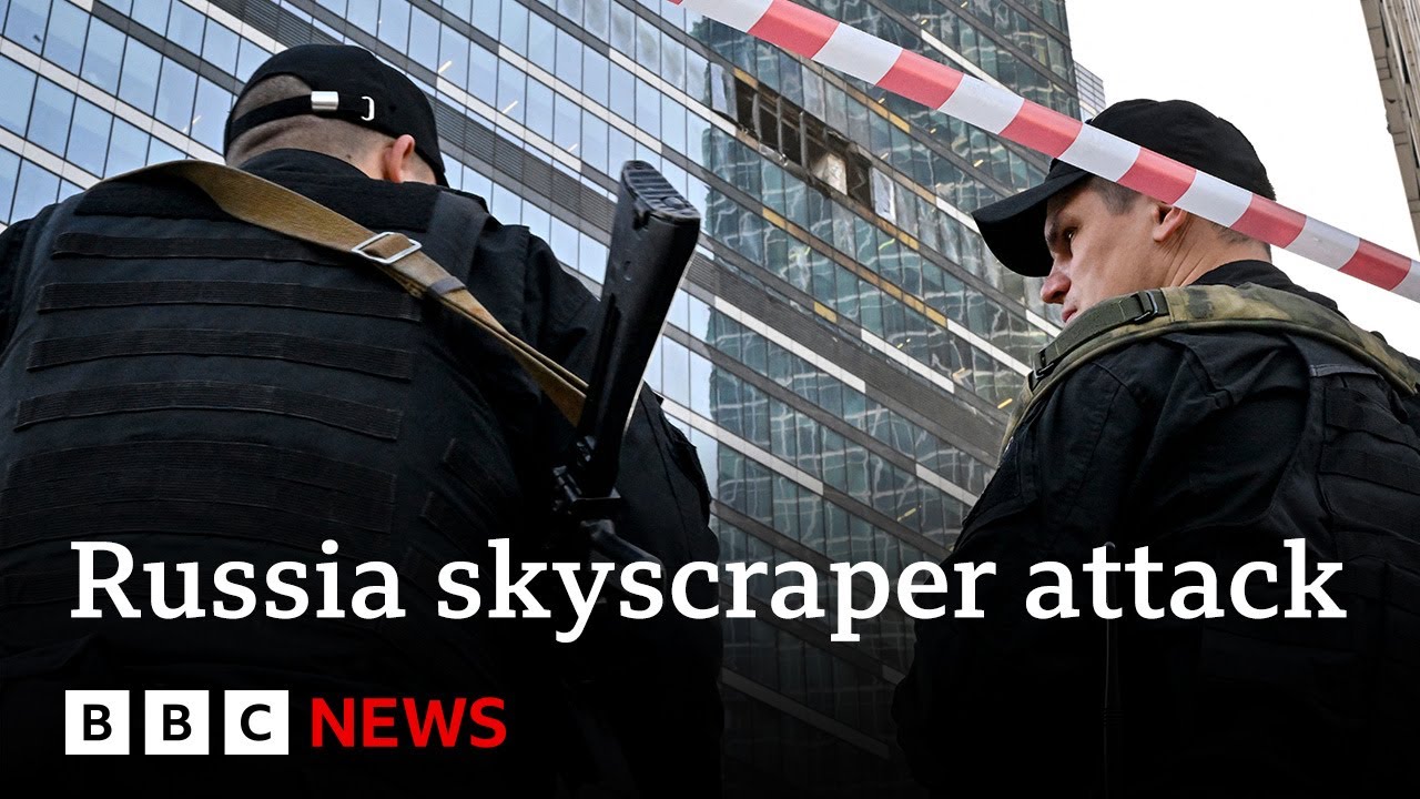 ⁣Ukraine war: Kyiv warns Russia as Moscow skyscraper hit in second drone attack - BBC News