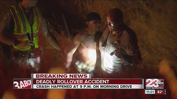 Fiery crash in NE Bakersfield