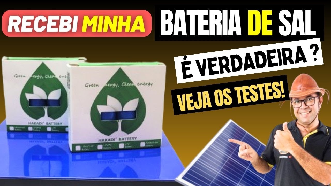 Teste das BATERIAS DE SAL que recebi com Sucesso