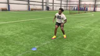 NFL DB Trainer Mark Harris training with Seattle Seahawks Coby Bryant & Saints Dylan Mabin