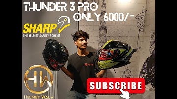 MT THUNDER 3 PRO ONLY 6000/- SHARP 4 RATED HELMET #helmetwala