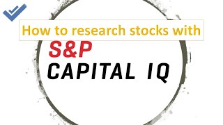 How retail investors can get the most out of S&P Capital IQ