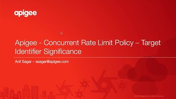 Apigee - ConcurrentRateLimit Polcy -  TargetIdentifier Significance