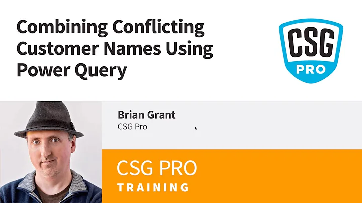 Combining Conflicting Customer Names Using Power Query