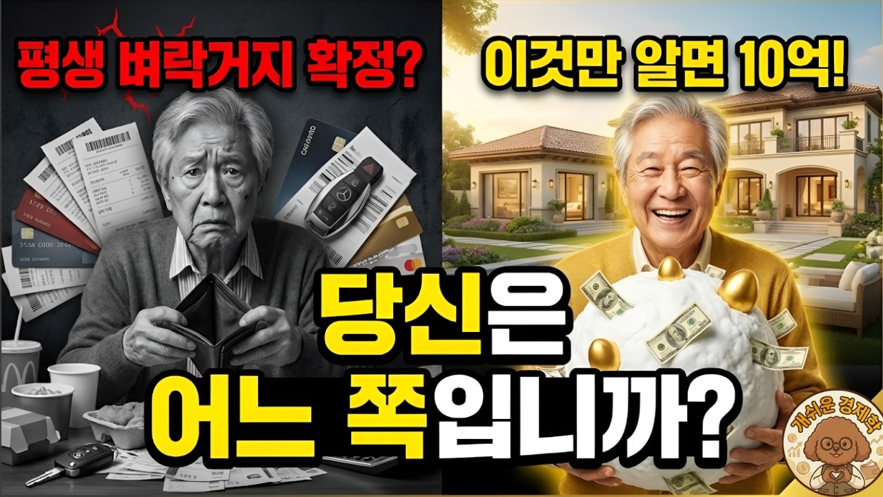 당신이 평생을 일해도 '벼락 거지'로 늙어가는 진짜 이유 (당장 이것부터 끊으세요)