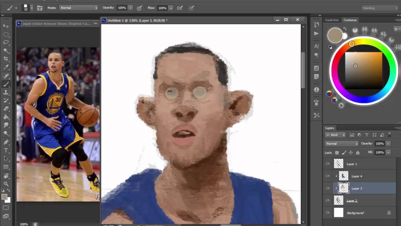 Speed paint Basketball player 2 YouTube