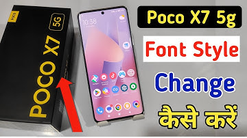 Poco X7 5G font style change | How to change font style in Poco X7 5G,Poco X7 5G me font kaise badle