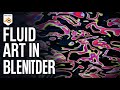 3D Fluid Art Animation Blender