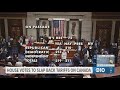 Trump issues warning after House challenges tariff policy