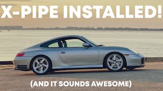 Porsche 996 C4S catless X PIPE install and sound clips