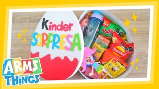 DIY: Caja Huevo Kinder GIGANTE! // regalo para el día del niño // Huevito Kinder Gigante !!!