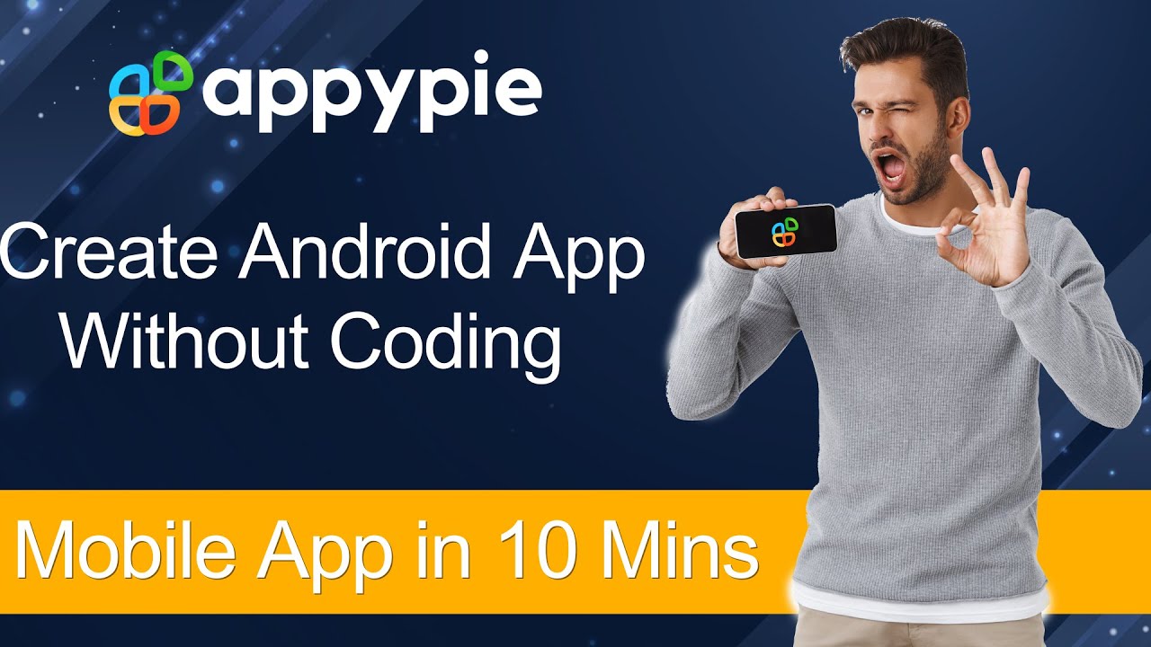 How to create an app without any coding? [Appy Pie] - YouTube
