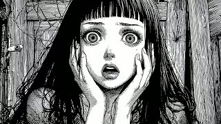 Junji Ito Reading Music Inside a Splintered Room