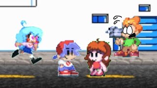 Pico saves Boyfriend and Girlfriend from Sky - Friday Night Funkin Sprite animation Pico saves Boyfriend and Girlfriend from Sky - Friday Night Funkin Sprite animation